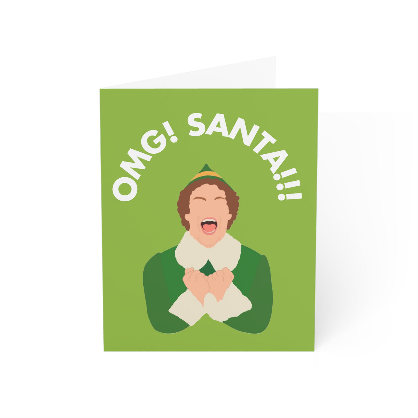 The Elf - OMG Santa Holiday Greeting Card