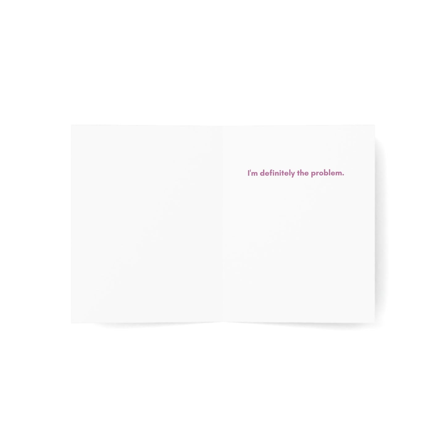 The Taylor - Apology Greeting Card